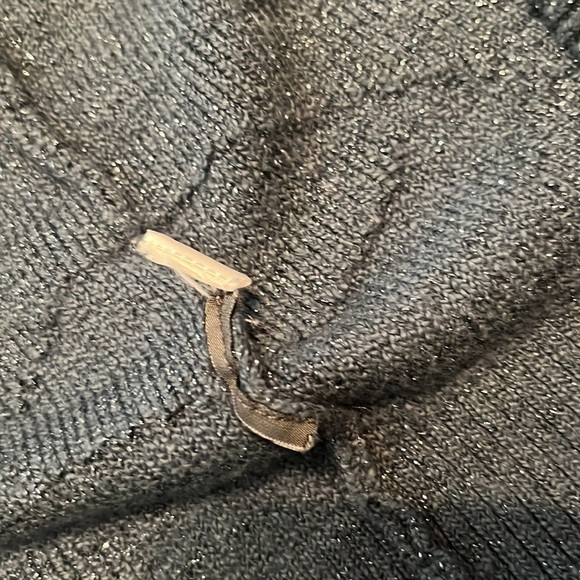 Simply Vera Vera Wang Shimmering Blue Sweater Dress Size M - Picture 5 of 10